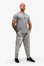 Męskie spodnie dresowe Nebbia Beast Mode On iconic sweatpants 186 grey