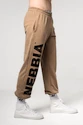 Męskie spodnie dresowe Nebbia  Gym Sweatpants Baggy Style GYM BRO Light Brown