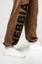 Męskie spodnie dresowe Nebbia  Washed-off Gym Sweatpants Baggy Style GYM BRO Ligth Brown