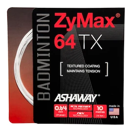 Naciąg rakiety do badmintona Ashaway Zymax 64 TX White Set