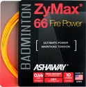 Naciąg rakiety do badmintona Ashaway  ZyMax 66 Fire Power Orange