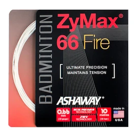 Naciąg rakiety do badmintona Ashaway Zymax 66 Fire White Set