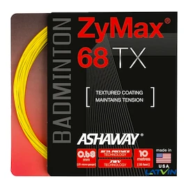 Naciąg rakiety do badmintona Ashaway Zymax 68 TX Optic Yellow Set