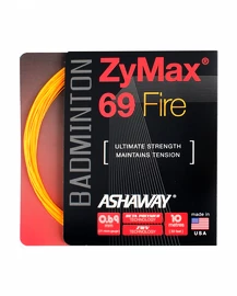 Naciąg rakiety do badmintona Ashaway ZyMax 69 Fire Orange