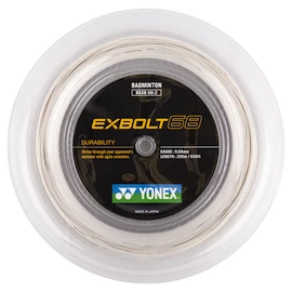 Naciąg rakiety do badmintona Yonex Exbolt 68 White (200 m)