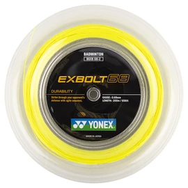 Naciąg rakiety do badmintona Yonex Exbolt 68 Yellow (200 m)