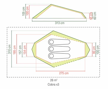 Namiot Coleman  Cobra 3