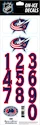 Numery na kasku Sportstape  ALL IN ONE HELMET DECALS - COLUMBUS BLUE JACKETS