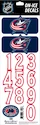 Numery na kasku Sportstape  ALL IN ONE HELMET DECALS - COLUMBUS BLUE JACKETS - DARK HELMET