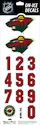 Numery na kasku Sportstape  ALL IN ONE HELMET DECALS - MINNESOTA WILD