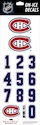 Numery na kasku Sportstape  ALL IN ONE HELMET DECALS - MONTREAL CANADIENS