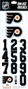 Numery na kasku Sportstape  ALL IN ONE HELMET DECALS - PHILADELPHIA FLYERS