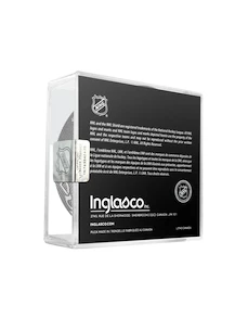 Oficjalny krążek meczowy Inglasco Inc.  NHL Outdoors Lake Tahoe Vegas Golden Knights vs Colorado Avalanche