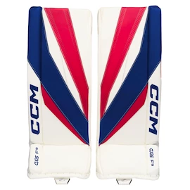 Parkany bramkarskie CCM Axis F9 White/Red/Blue Intermediate