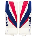 Parkany bramkarskie CCM Axis F9 White/Red/Blue Intermediate 31 + 1 cal