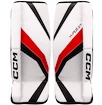 Parkany bramkarskie CCM YTflex 3 White/White/Red/Black Youth 20 cali