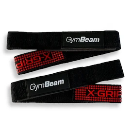 Paski do podnoszenia ciężarów GymBeam X-Grip Black