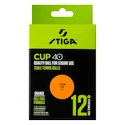 Piłki Stiga  Cup 40+ ABS Orange 12 Pack