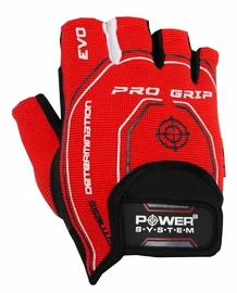 Rękawice fitness Power System Fitness Rukavice Pro Grip Evo Červené