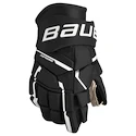 Rękawice hokejowe Bauer Supreme M5PRO Black/White Intermediate 12 cali