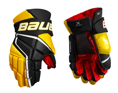 Rękawice hokejowe Bauer Vapor 3X Black/Gold Senior 14 cali