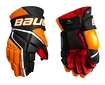 Rękawice hokejowe Bauer Vapor 3X Black/Orange Intermediate