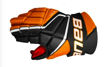 Rękawice hokejowe Bauer Vapor 3X Black/Orange Intermediate