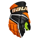 Rękawice hokejowe Bauer Vapor 3X Black/Orange Junior