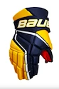 Rękawice hokejowe Bauer Vapor 3X Navy/Gold Intermediate