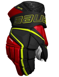 Rękawice hokejowe Bauer Vapor Hyperlite Black/Red/Green Intermediate