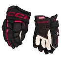 Rękawice hokejowe CCM JetSpeed FT6 Black/Red Junior 10 cali