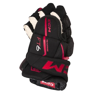 Rękawice hokejowe CCM JetSpeed FT6 Black/Red Junior