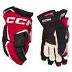 Rękawice hokejowe CCM JetSpeed FT6 Black/Red/White Junior 10 cali