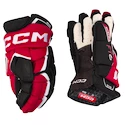 Rękawice hokejowe CCM JetSpeed FT6 Black/Red/White Junior