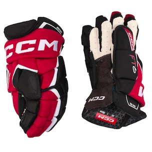 Rękawice hokejowe CCM JetSpeed FT6 Black/Red/White Junior 10 cali