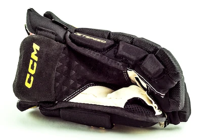 Rękawice hokejowe CCM JetSpeed FT6 Black/Sunflower Senior 13 cali