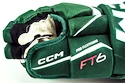 Rękawice hokejowe CCM JetSpeed FT6 Dark Green/White Junior