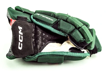 Rękawice hokejowe CCM JetSpeed FT6 Dark Green/White Junior 11 cali