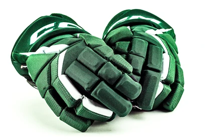 Rękawice hokejowe CCM JetSpeed FT6 Dark Green/White Junior 11 cali