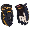 Rękawice hokejowe CCM JetSpeed FT6 Navy/Sunflower Junior 10 cali