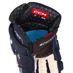 Rękawice hokejowe CCM JetSpeed FT6 Navy/White Senior