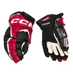 Rękawice hokejowe CCM JetSpeed FT6 Pro Black/Red/White Junior 11 cali