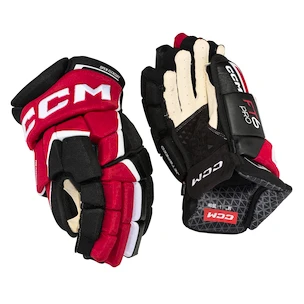 Rękawice hokejowe CCM JetSpeed FT6 Pro Black/Red/White Junior 11 cali