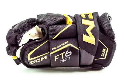 Rękawice hokejowe CCM JetSpeed FT6 Pro Black/Sunflower Senior