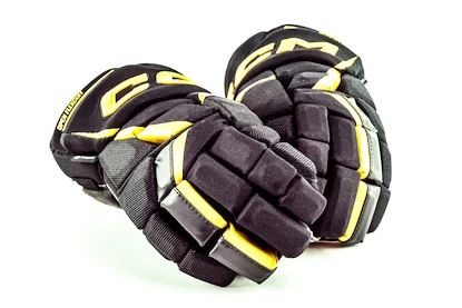 Rękawice hokejowe CCM JetSpeed FT6 Pro Black/Sunflower Senior