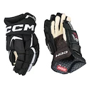 Rękawice hokejowe CCM JetSpeed FT6 Pro Black/White Junior