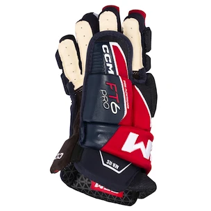 Rękawice hokejowe CCM JetSpeed FT6 Pro Navy/Red/White Junior