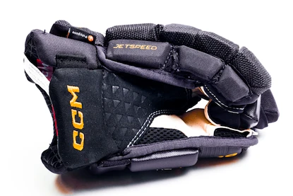 Rękawice hokejowe CCM JetSpeed FT6 Pro Navy/Sunflower Junior 12 cali