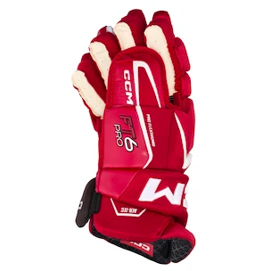 Rękawice hokejowe CCM JetSpeed FT6 Pro Red/White Senior