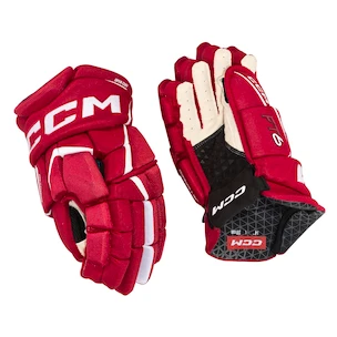 Rękawice hokejowe CCM JetSpeed FT6 Red/White Senior